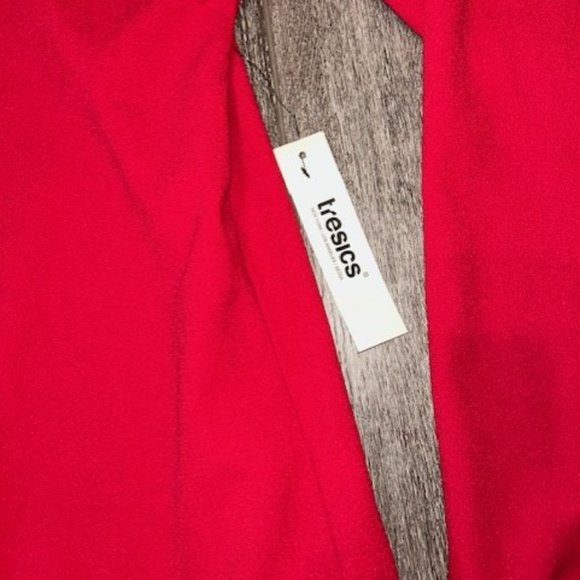 Tresics Women Full Zip Warm Up Jacket White Black Red Stripes Size S Small NWT - Picture 2 of 4